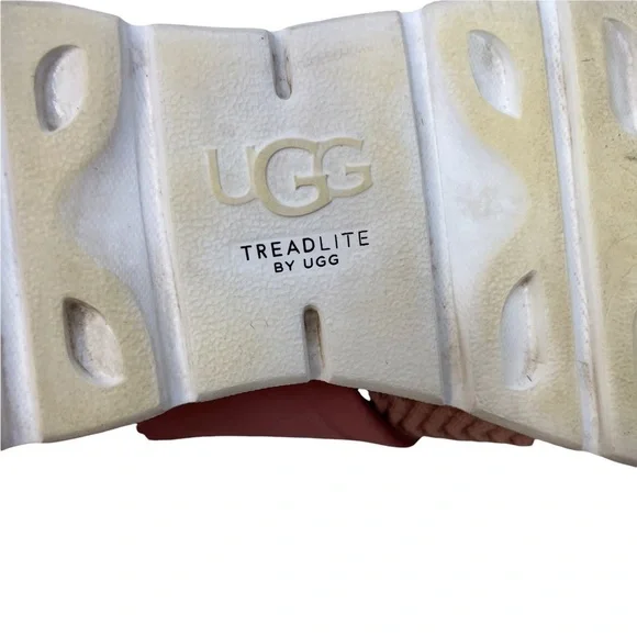 UGG Willows Sneaker Pink Knit Size 7 Lifestyle Sporty Gym Shoe Treadlite - Picture 10 of 11